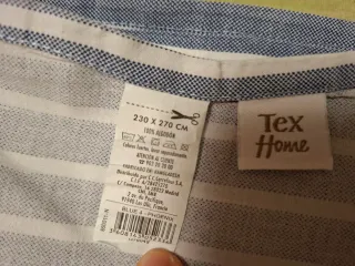 Sábana Cama 150cm Rayas Azul Blanco