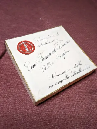 Caja antigua Farmacéutico Vizcaíno medicina