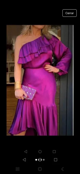 Falda y blusa de fiesta que parece vestido.