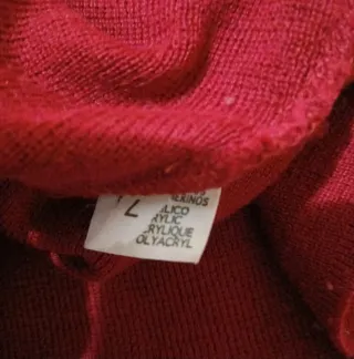 Maglione collo alto donna rosso