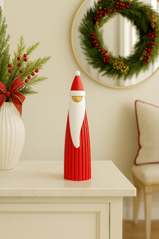 Papa Noel Minimalista Decoración Navideña