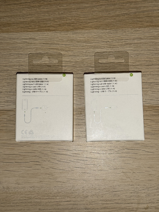 2 Cavi iPhone USB-Lightning Originali