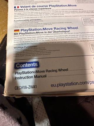 Volante PlayStation Move Racing Wheel PS3 NUEVO