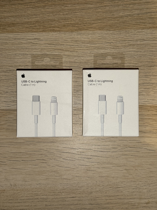 2 Cavi iPhone Usb C-Lightning Originali
