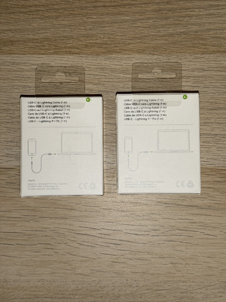 2 Cavi iPhone Usb C-Lightning Originali