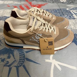 Zapatillas Scalpers Beige y Marrón