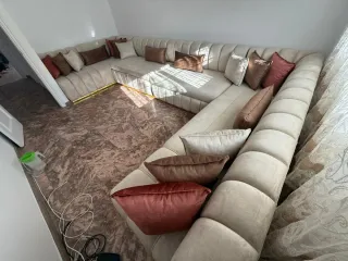 Sofá Marroquí Madera y Tela + REGALO