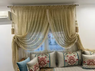 Sofá Marroquí Madera y Tela + REGALO