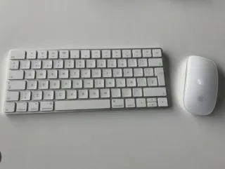 Teclado y Ratón Apple Mac Blanco