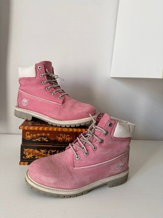 Timberland Stivali Rosa e Bianchi