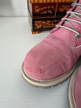 Timberland Stivali Rosa e Bianchi