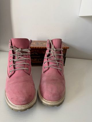 Timberland Stivali Rosa e Bianchi