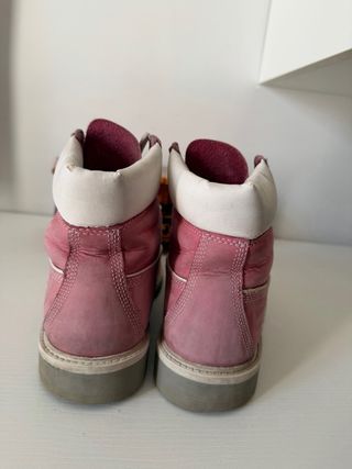 Timberland Stivali Rosa e Bianchi