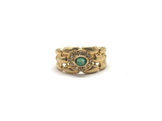 anillo oro 18k con piedra