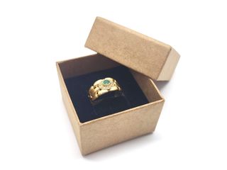 anillo oro 18k con piedra