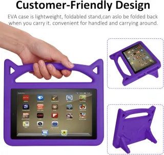 Capa Infantil para Tablet - Roxo