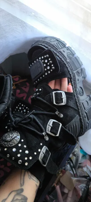 Botas/Sandalias New Rock Swarovski Ed. Limitada