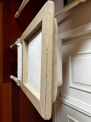 Silla estilo Luis XVI tapizada