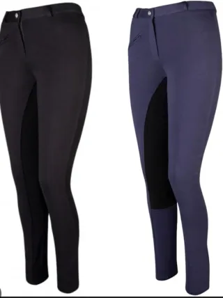 Pantalones de equitación negros y azules