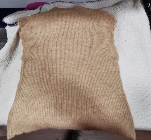 Giubbotto a maglia fine con scollo a V