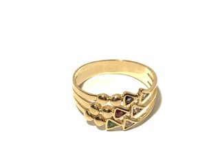 anillo oro 18k con piedra con circonita,esmeralda,rubi,zafiro