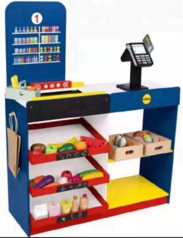 Supermercato di legno per bambini