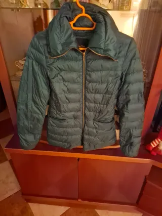 Anorak plumífero verde botella