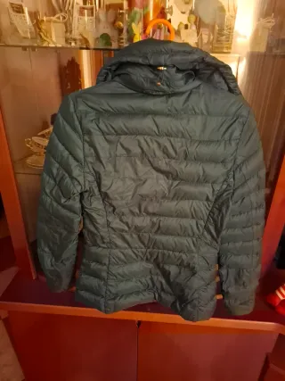 Anorak plumífero verde botella