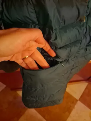 Anorak plumífero verde botella