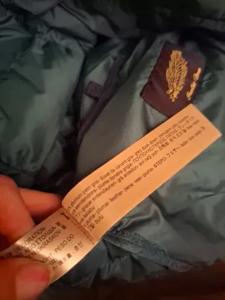 Anorak plumífero verde botella