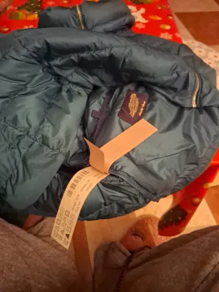 Anorak plumífero verde botella