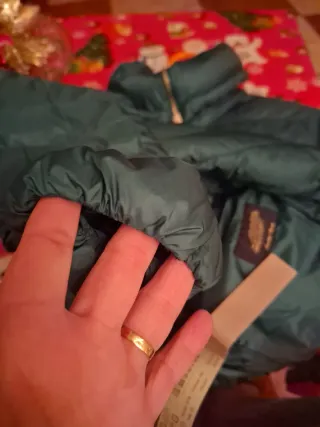 Anorak plumífero verde botella