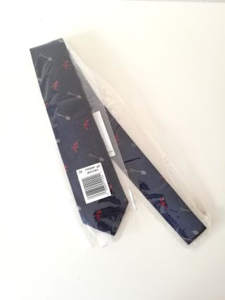 Corbata de Seda Jack Spade Azul con Diseño