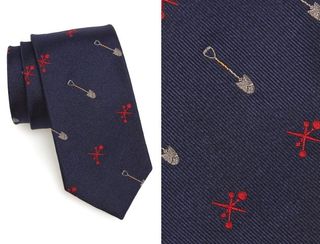 Corbata de Seda Jack Spade Azul con Diseño