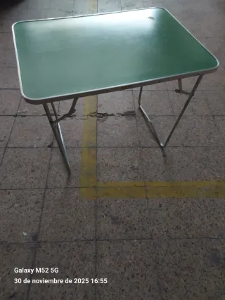 Mesa de camping plegable vintage años 60