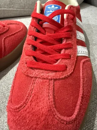 Adidas Gazelle Indoor T.41 Rojo Blanco