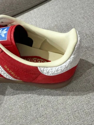 Adidas Gazelle Indoor T.41 Rojo Blanco