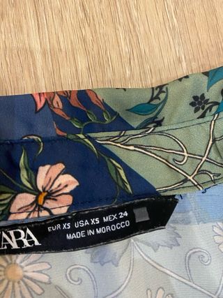 Camisa Zara Estampada Flores