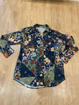 Camisa Zara Estampada Flores