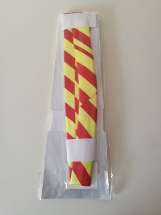 Corbata Rooster Rayas Rojas y Amarillas Seda