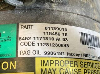 Compresor aire mini 58724 01139014 mini (r50,r53)