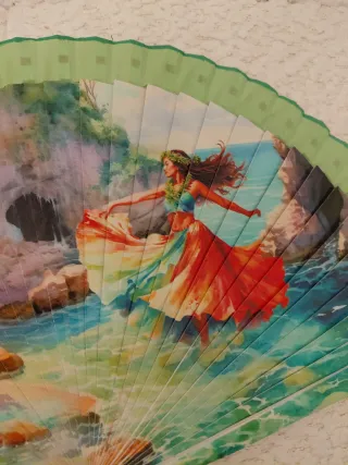 Abanico Español Pintado a Mano