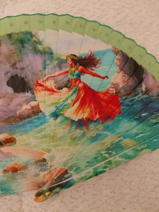 Abanico Español Pintado a Mano