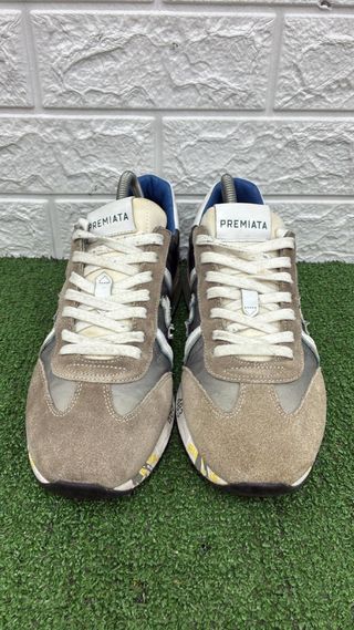 Scarpe Premiata uomo grigie bianche