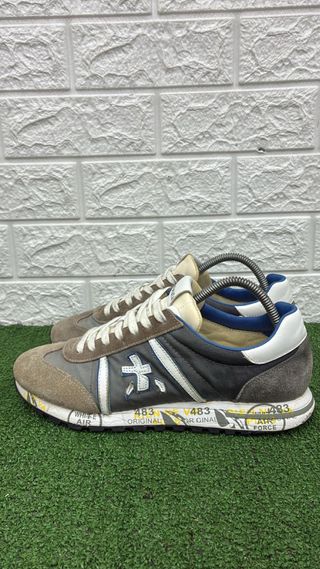 Scarpe Premiata uomo grigie bianche