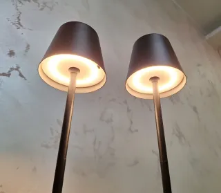 Coppia Lampade da Tavolo Ricaricabili USB