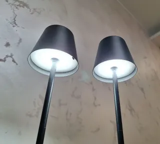 Coppia Lampade da Tavolo Ricaricabili USB