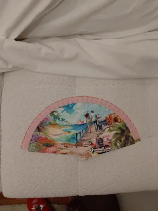 Abanico decorativo pareja viaje