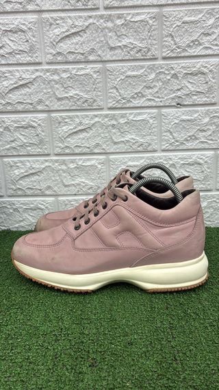 Scarpe Hogan donna rosa beige difetto in foto