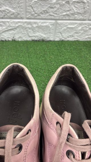 Scarpe Hogan donna rosa beige difetto in foto